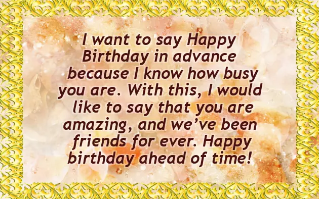 Advance Birthday Quotes Advance Birthday Quotes