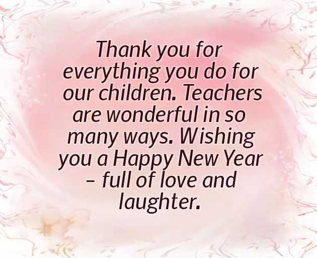 Happy New Year To Professor