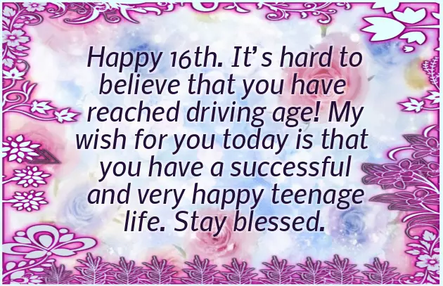 First Teenage Birthday Wishes