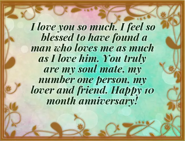 10 Month Anniversary 10 Month Anniversary
