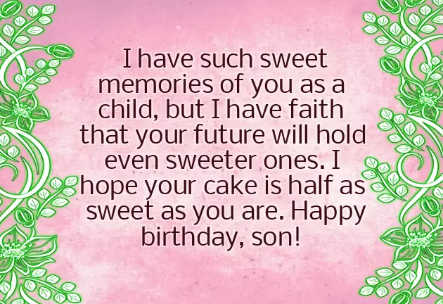 Birthday Wishes For A Wonderful Son
