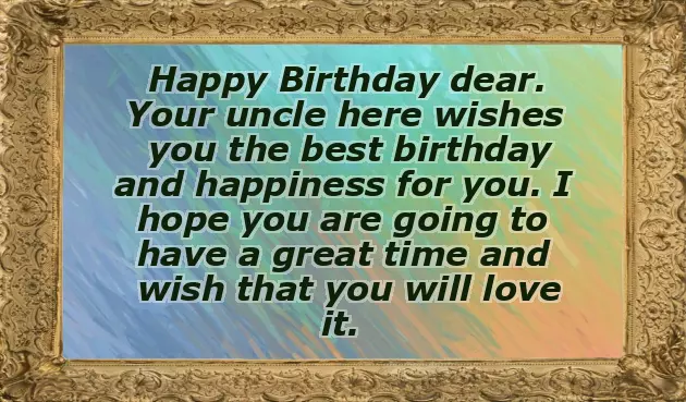 Birthday Wishes For One Year Old Nephew