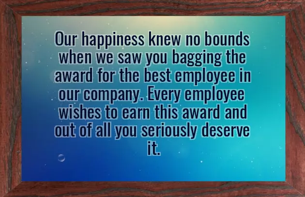 Congratulations On Winning Award