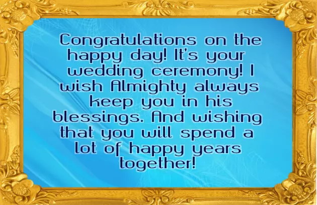 Wish You A Happy Wedded Life