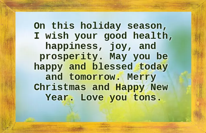 Merry Christmas To All My Family And Friends