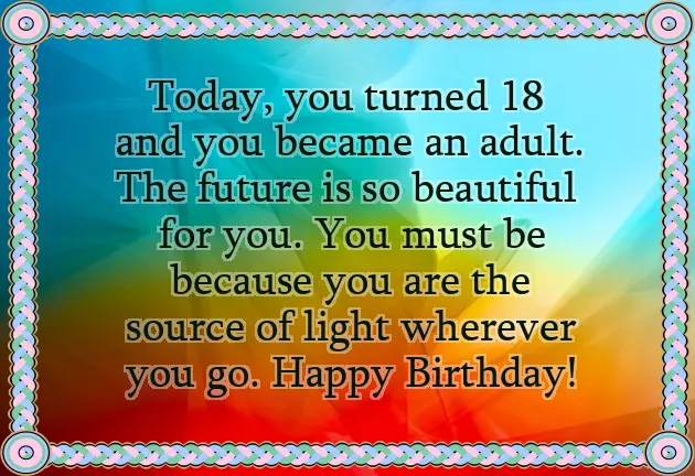 18 Years Old Girl Birthday Wishes 18 Years Old Girl Birthday Wishes