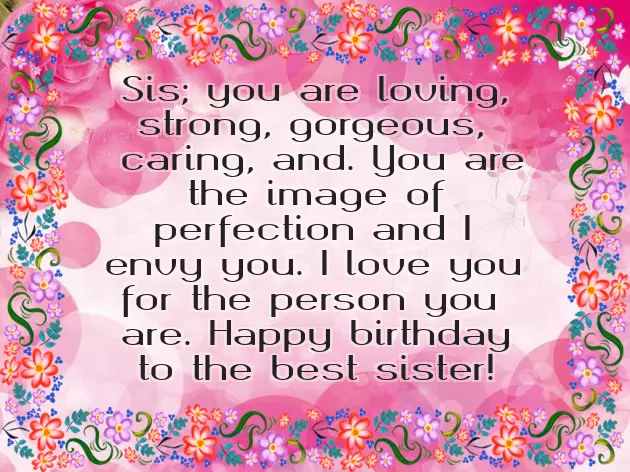 Wish Happy Birthday For Sister