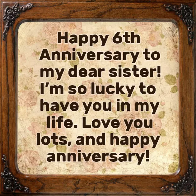 Elder Sister Anniversary Wishes
