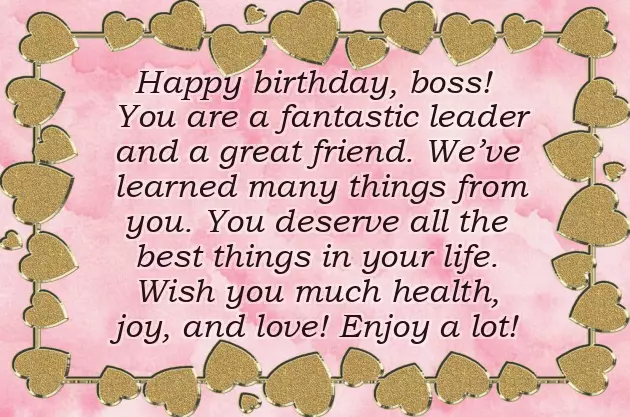 Happy Birthday To Our Boss Happy Birthday To Our Boss