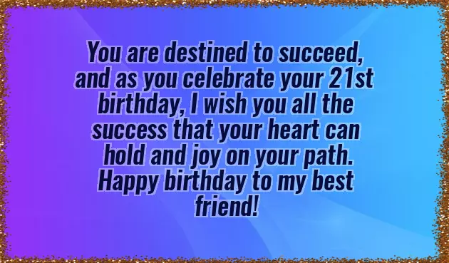 21St Birthday Greetings For Grandson