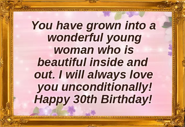 Birthday Wishes For 30 Year Old Daughter Birthday Wishes For 30 Year Old Daughter