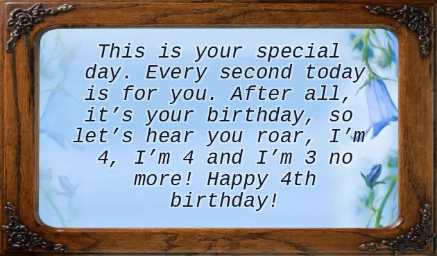 Happy Birthday 4 Years Old Happy Birthday 4 Years Old