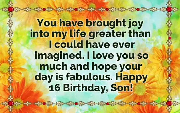 Happy 16Th Birthday Son Happy 16Th Birthday Son
