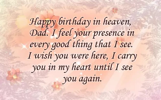 Papa In Heaven Birthday Quotes