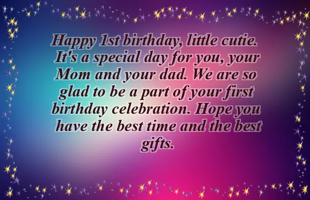 Birthday Wishes For A One Year Old Grandson