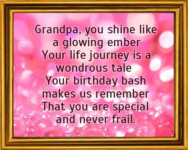Birthday Poem For Grandfather Birthday Poem For Grandfather
