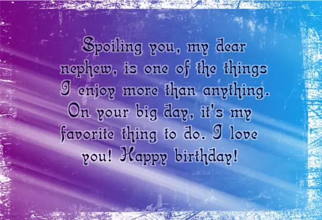 Birthday Wishes For Adult Nephew