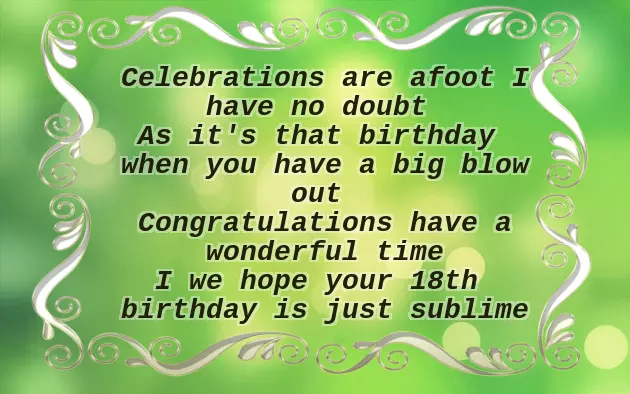 18Th Birthday Poem For Daughter