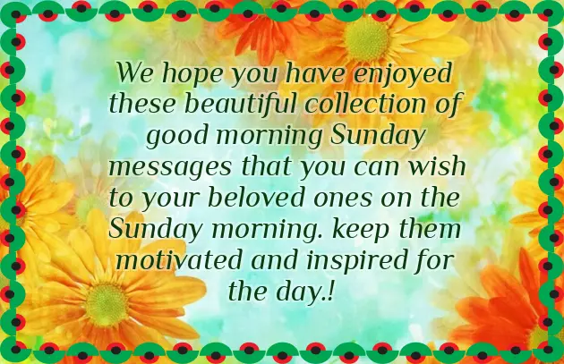 Good Morning Sunday Text Good Morning Sunday Text