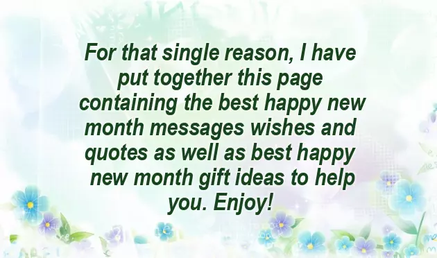 Love New Month Messages Love New Month Messages