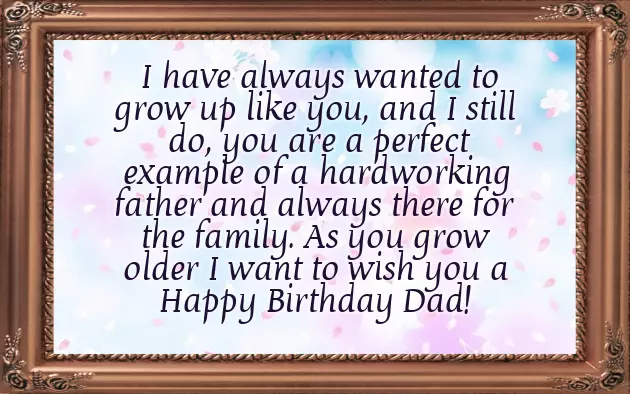 Bday Wishes For Dad