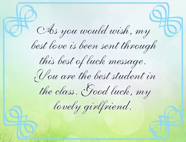 Best Wishes Exam For Girlfriend Best Wishes Exam For Girlfriend