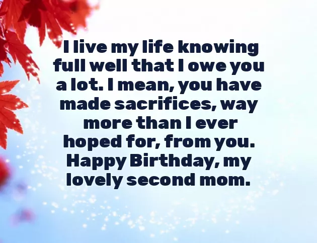 Happy Birthday My Second Mother Happy Birthday My Second Mother