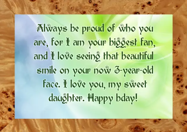 Happy Birthday 3 Years Daughter Happy Birthday 3 Years Daughter