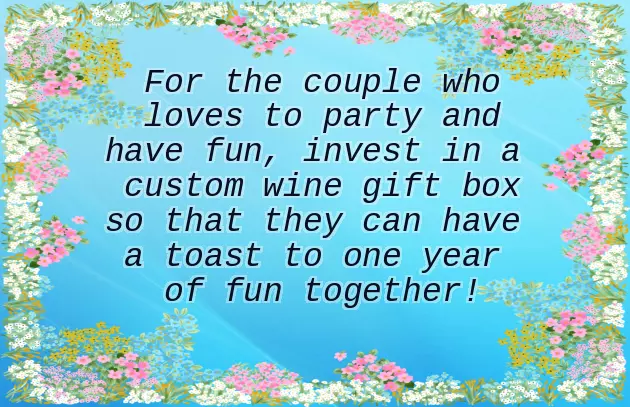 One Year Anniversary Ideas