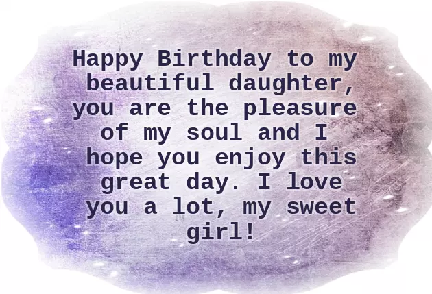 Greetings To My Daughter Birthday