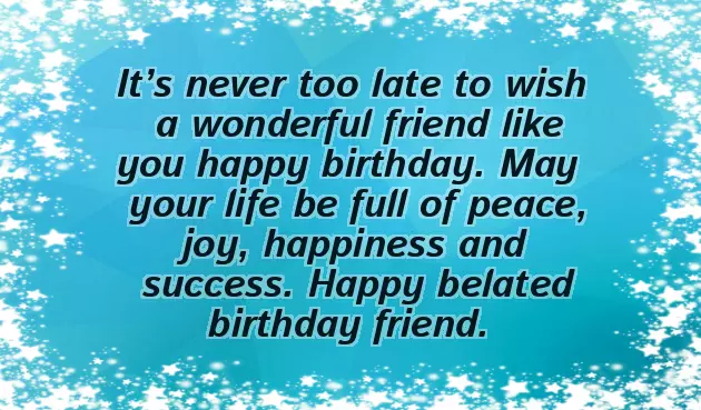 Happy Late Bday Happy Late Bday