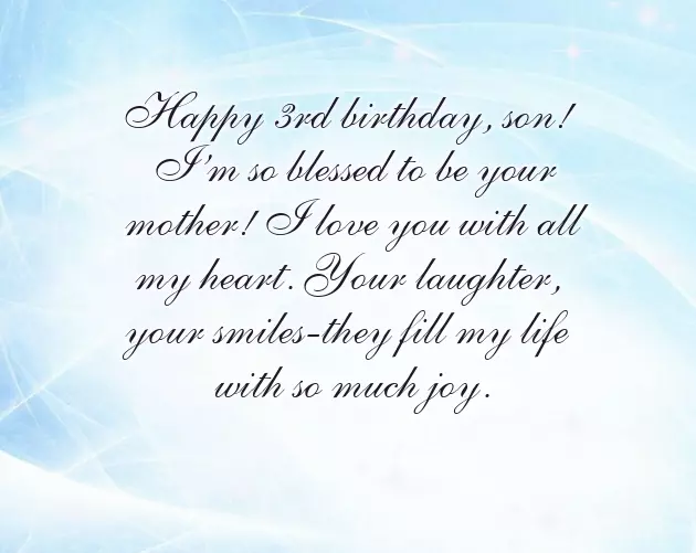 3 Birthday Wishes For Son 3 Birthday Wishes For Son