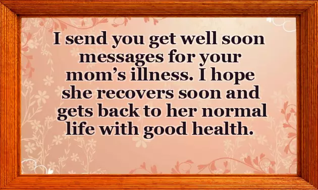 Sympathy Message For Sick Parent