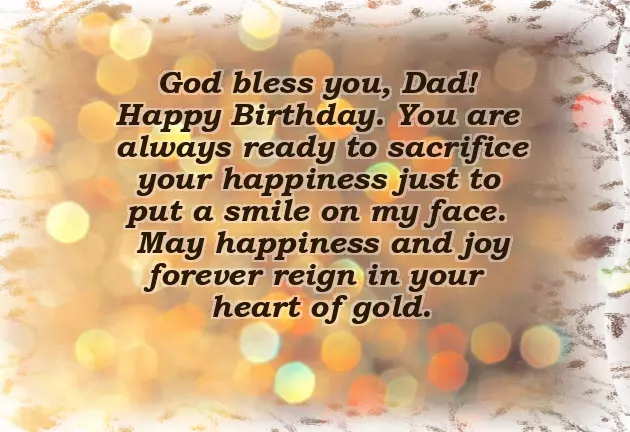 Birthday Words For Dad