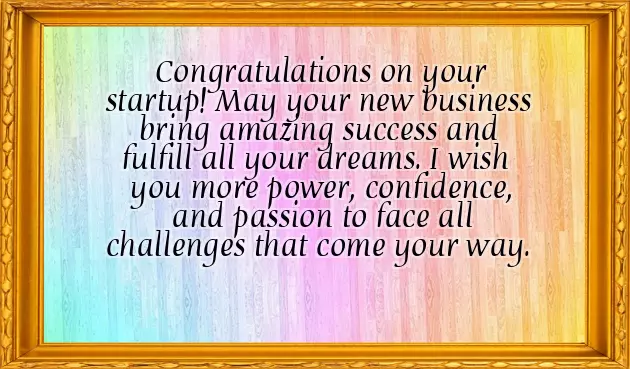 Wishes For New Business Opening