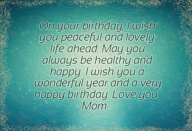 Happy Birthday To My Dearest Mom Happy Birthday To My Dearest Mom