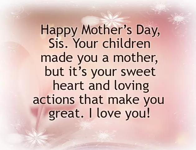 Happy Mothers Day Greetings To Sister Happy Mothers Day Greetings To Sister