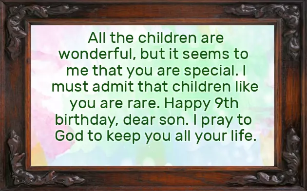 Birthday Wishes For 9 Year Old Son From Mother Birthday Wishes For 9 Year Old Son From Mother