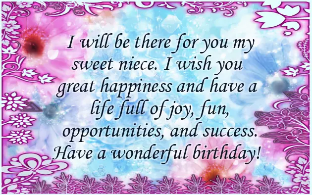 Happy Birthday Thought For Niece