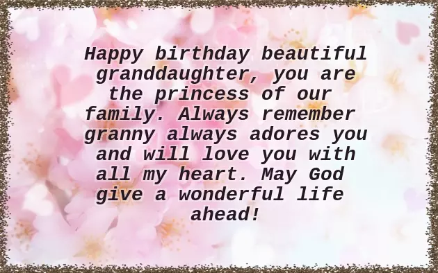 Congratulations Baby Girl Granddaughter