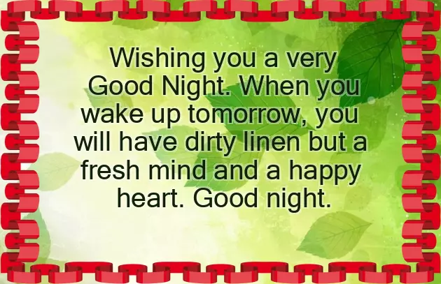 Good Night Messages For Friends In English