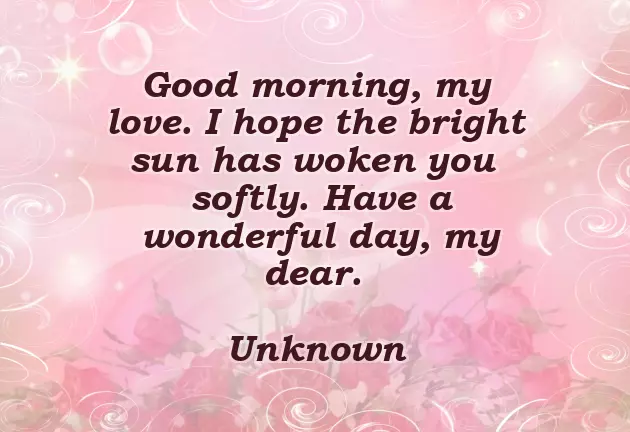 Good Day Wishes For Lover