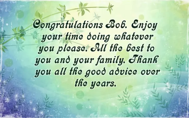 Wishes Happy Retirement