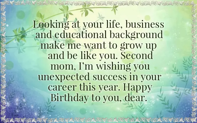 Happy Birthday My Second Mother Happy Birthday My Second Mother