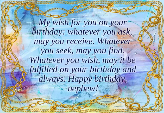 Happy Birthday Wishes For Nephew Happy Birthday Wishes For Nephew