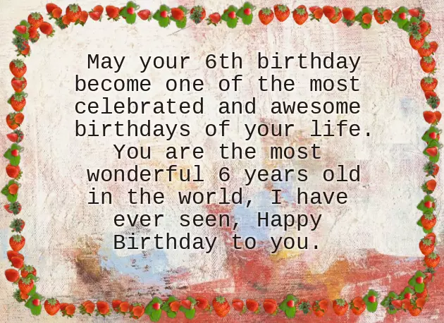 Happy 6Th Birthday Son Happy 6Th Birthday Son