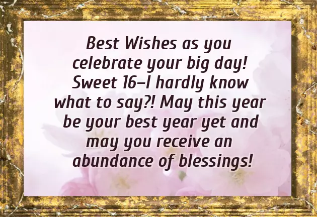 Happy 16Th Birthday Wishes