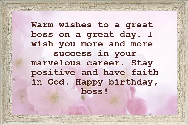 Happy Birthday To A Boss Man