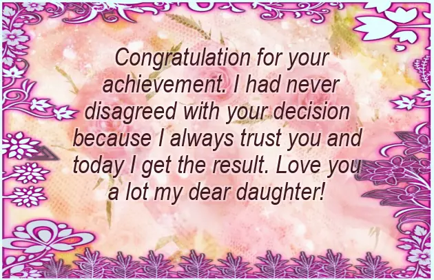 Graduation Wishes For Daughter From Parents