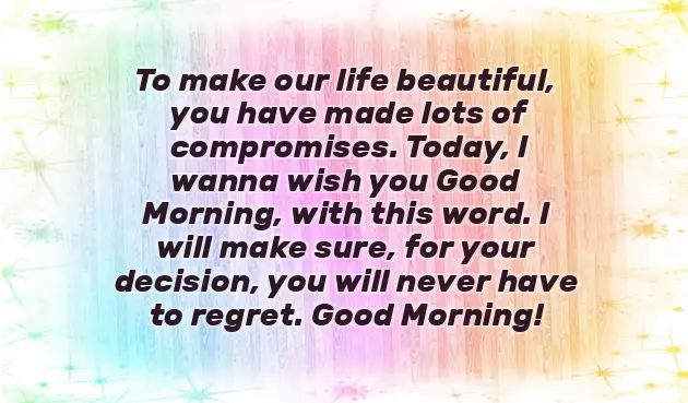 Long Sweet Good Morning Message For My Love